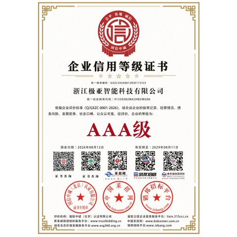 企业信用等级证书