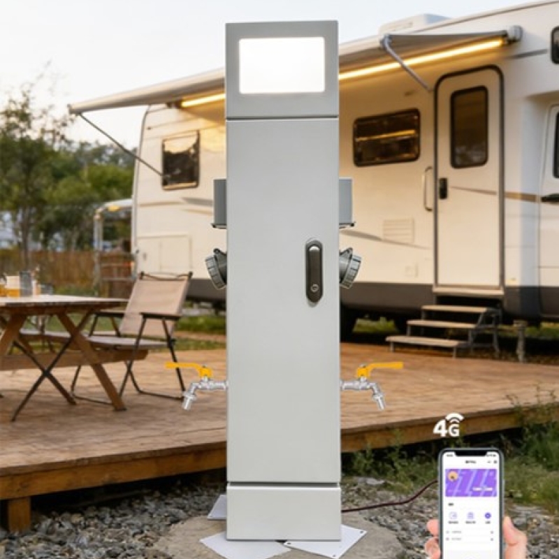 房车营地基础款带灯户外智能水电桩GRWE1002020D-R