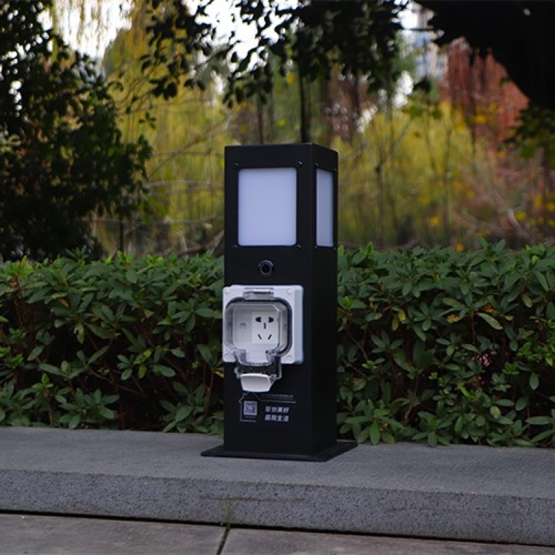 景区专用供电户外带灯插座柱GRES(B)401212