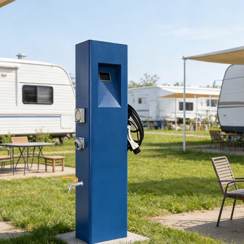 充电用水一体桩户外房车营地智能水电桩GREC140 
