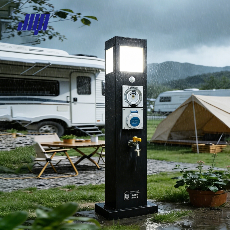 户外智能水电桩扫码防水水电桩厂家GRWE801515S-R-SA 