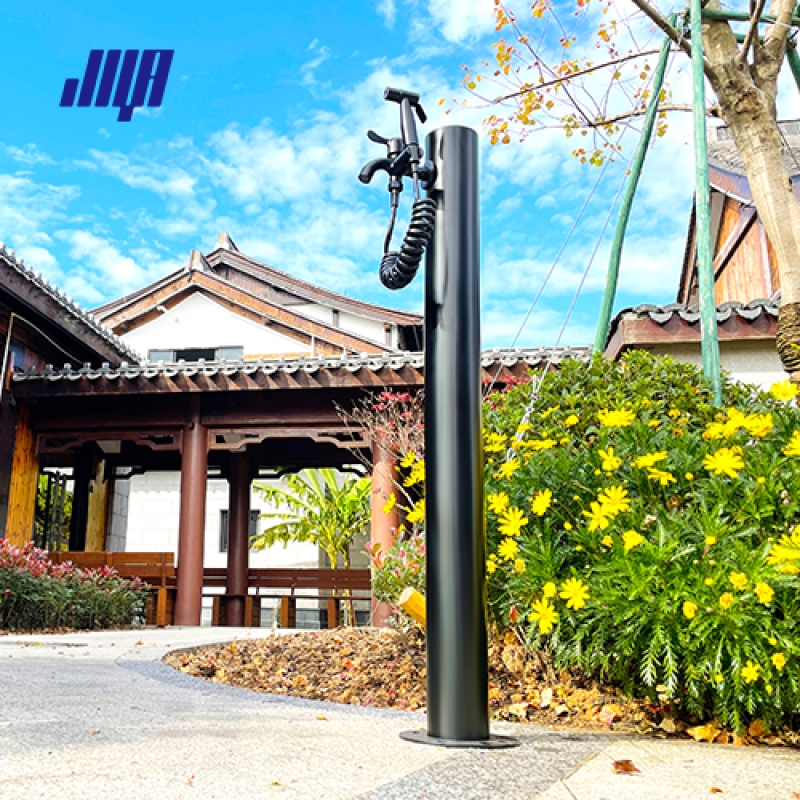 户外立柱水龙头防冻不锈钢圆桩水桩庭院景区专用圆桩 GRW6060