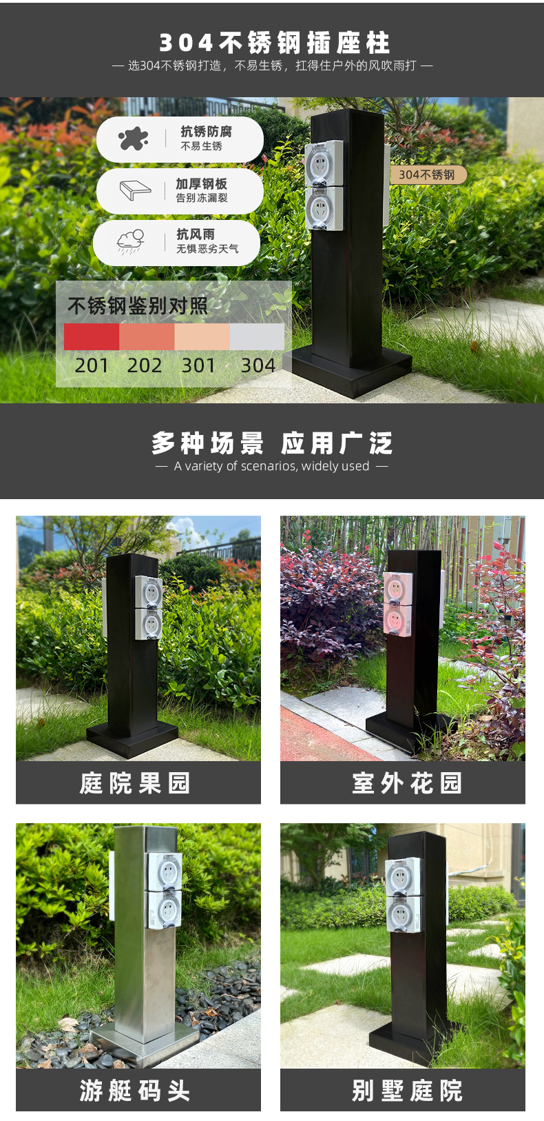庭院电桩适用场景