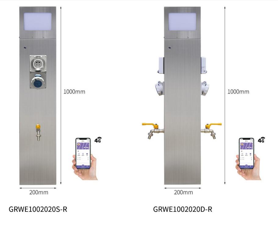 房车水电桩GRWE1002020D-R 正面图