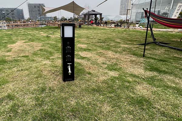海口南岛北岸房车营地 极亚智能水电桩实拍
