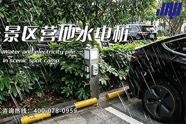 极亚智能景区营地水电桩，房车场景实拍